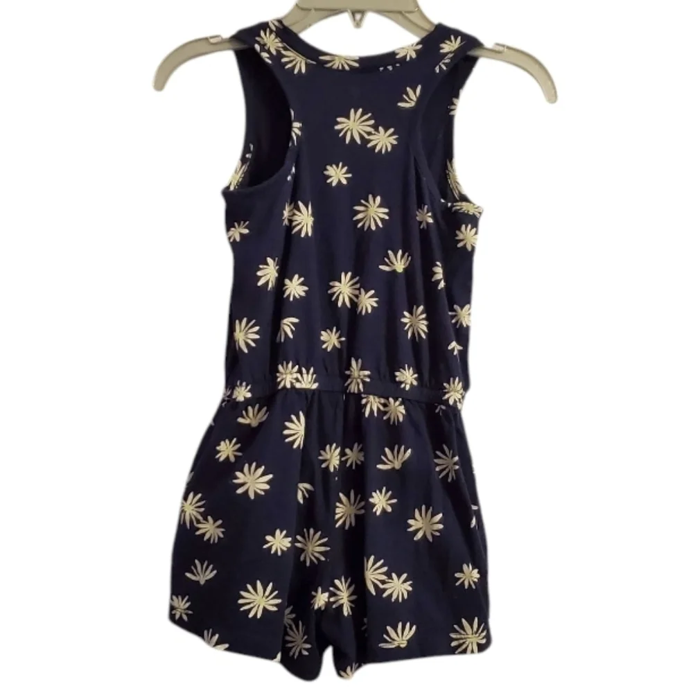 GAP Kids Girls Floral Summer Cotton Shorts Romper S 6-7